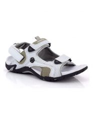 Kimberfeel Sandały "Scala" w kolorze białym rozmiar: 37. Białe sandały damskie Kimberfeel, bez wzorów, bez obcasa. Za 121.99 zł.