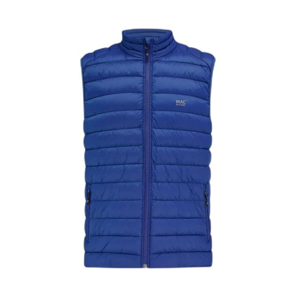 Kurtka puchowa bez rękawów Mac In A Sac Synergy. Niebieskie kurtki męskie Mac In A Sac, bez wzorów, z puchu, sportowe, bez kaptura. Za 315.00 zł.