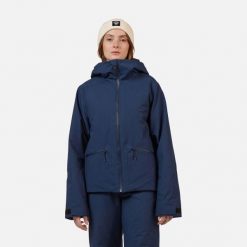 Kurtka narciarska damska izolowana Rossignol Rochrun. Niebieskie kurtki narciarskie i snowboardowe damskie Rossignol, l, bez wzorów, z materiału, bez kaptura, narciarskie, primaloft. Za 1,115.00 zł.