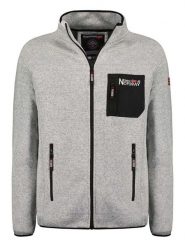 Geographical Norway Kurtka polarowa "Title" w kolorze jasnoszarym rozmiar: S. Szare kurtki męskie Geographical Norway, s, bez wzorów, z polaru, bez kaptura. Za 108.74 zł.