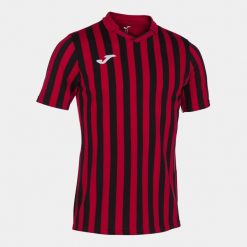 Koszulka do piłki nożnej męska Joma Copa II z krótkim rękawem. Czarne t-shirty sportowe męskie Joma, m, bez ramiączek, do piłki nożnej. W wyprzedaży za 86.10 zł.