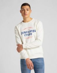 MĘSKA BLUZA LEE RAGLAN GRAPHIC SWS ECRU L83NSPNQ 112122411. Bluzy bez kaptura męskie Lee, l. Za 129.99 zł.