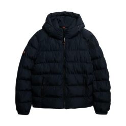 Kurtka puchowa Superdry Sports. Niebieskie kurtki męskie Superdry., m, bez wzorów, z puchu, sportowe, bez kaptura. W wyprzedaży za 453.20 zł.