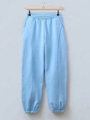 LeGer Spodnie dresowe "Nora" w kolorze błękitnym rozmiar: 40. Niebieskie spodnie dresowe damskie LeGer, bez wzorów, z bawełny. Za 197.17 zł.