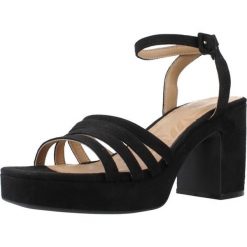 Sandały MTNG 50658M Czarny. Czarne sandały damskie MTNG, bez wzorów, z syntetyku, bez obcasa. Za 152.99 zł.