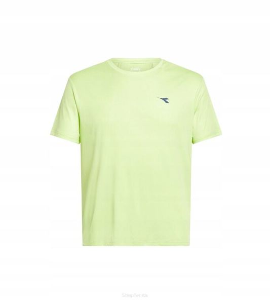 Koszulka tenisowa Diadora SS T-shirt Tennis. Żółte t-shirty męskie Diadora, s, bez wzorów, z materiału, bez kołnierzyka. Za 107.99 zł.