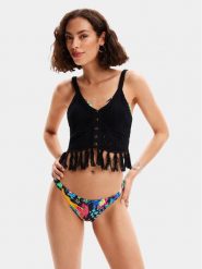 Desigual Top Madagascar 24SWMF01 Czarny Regular Fit. Czarne topy sportowe damskie Desigual, xl, bez wzorów, z bawełny, bez ramiączek. Za 205.05 zł.