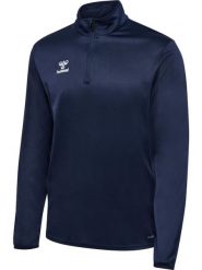 Bluza dresowa 1/2 zip Hummel Essential. Czerwone bluzy sportowe damskie HUMMEL, l, bez wzorów, z dresówki, bez ramiączek, krótkie, bez kaptura. Za 160.00 zł.