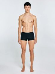 Bokserki męskie z mikrofibry stay dry czarne Bilbo 906. Czarne bokserki męskie Big Star, z aplikacjami, z bawełny. W wyprzedaży za 39.99 zł.