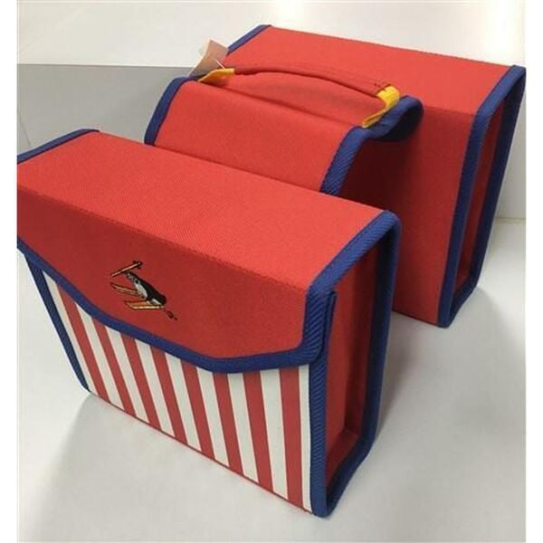 Newlooxs dziecięca podwójna torba na bagażnik czerwona nr 91. Białe torebki dziecięce NEW LOOXS. Za 113.75 zł.