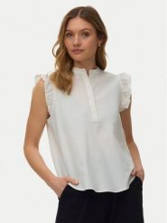 Vero Moda Bluzka Selma 10345667 Biały Regular Fit. Białe bluzki damskie Vero Moda, xl, bez wzorów, z bawełny, bez ramiączek. Za 139.99 zł.
