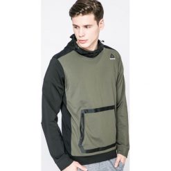 Reebok - Bluza. Zielone bluzy z kapturem męskie Reebok, m, z dzianiny. W wyprzedaży za 179.90 zł.