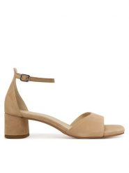 Vagabond Shoemakers Sandały Piper 5921-040-11 Beżowy. Brązowe sandały damskie Vagabond Shoemakers, bez wzorów, ze skóry, bez obcasa, na słupku. Za 539.99 zł.