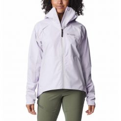 Kurtka Przejściowa Damska Columbia Platinum Peak Softshell Jacket. Fioletowe kurtki damskie Columbia, m, bez wzorów, z softshellu, bez kaptura. Za 289.99 zł.