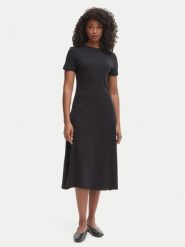 Tommy Hilfiger Sukienka codzienna WW0WW50825 Czarny Regular Fit. Czarne sukienki damskie Tommy Hilfiger, na co dzień, xxs, bez wzorów, z bawełny, bez kołnierzyka, bez ramiączek, proste. Za 529.99 zł.