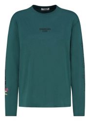 Sublevel Koszulka w kolorze morskim rozmiar: M. Niebieskie bluzki damskie Sublevel, m, bez wzorów, z bawełny, bez kołnierzyka, bez ramiączek. Za 87.19 zł.