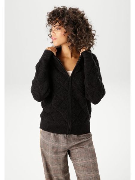 Aniston Kardigan w kolorze czarnym rozmiar: 42. Czarne kardigany damskie Aniston, bez wzorów. Za 82.83 zł.