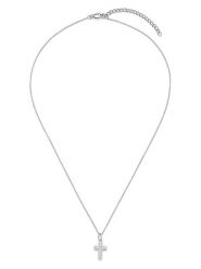 S.Oliver Srebrny naszyjnik z zawieszką - dł. 45 cm rozmiar: onesize. Szare naszyjniki damskie S.Oliver, srebrne. Za 152.99 zł.