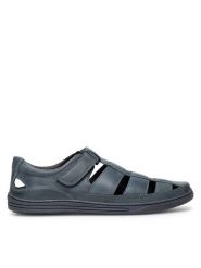 Lasocki Sandały VICTOR3-40 MI08 Granatowy. Niebieskie sandały męskie Lasocki, ze skóry, bez zapięcia. Za 179.99 zł.