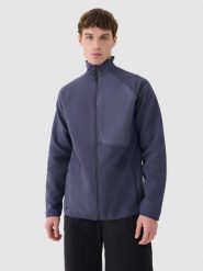 4F Bluza rozpinana bez kaptura męska - szara S. Szare bluzy bez kaptura męskie 4f, m, z bawełny. W wyprzedaży za 129.99 zł.