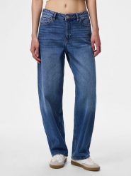 Pieces Dżinsy - Barrel fit - w kolorze niebieskim rozmiar: W32/L32. Niebieskie jeansy damskie Pieces. Za 124.95 zł.