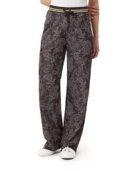 Scotch & Soda Spodnie w kolorze ciemnobrązowym rozmiar: XL. Brązowe spodnie materiałowe damskie Scotch & Soda, bez wzorów, z materiału, z podwyższonym stanem. Za 174.10 zł.