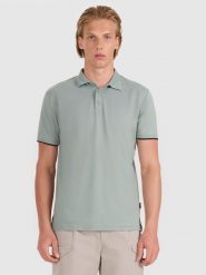 4F Koszulka polo regular męska - oliwkowa/khaki M. Brązowe koszulki polo męskie 4f, m, bez wzorów, z bawełny, bez ramiączek. W wyprzedaży za 79.99 zł.