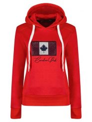 Canadian Peak Bluza "Goiseak" w kolorze czerwonym rozmiar: XL. Czerwone bluzy z kapturem damskie Canadian Peak, xl. Za 118.56 zł.
