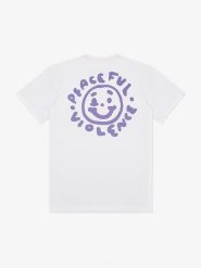 MANTO t-shirt BLACKEYE biały. Białe t-shirty damskie Manto, s, bez wzorów, z bawełny, bez kołnierzyka. Za 109.00 zł.