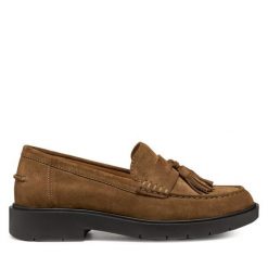 Mokasyny Geox. Brązowe mokasyny damskie Geox. Za 549.99 zł.