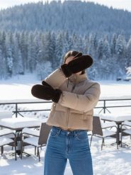 Rękawiczki jednopalczaste - brązowy. Brązowe rękawiczki damskie Sinsay, bez wzorów. Za 25.99 zł.