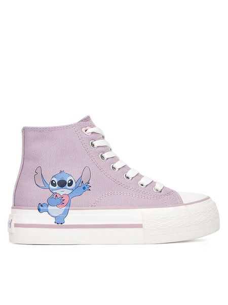 Disney Classics Trampki CS-SS25-124DCLS Fioletowy. Fioletowe trampki i tenisówki dziewczęce Disney Classics, bez wzorów, z materiału, bez zapięcia. Za 99.99 zł.