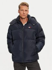 Tommy Jeans Kurtka puchowa Alaska DM0DM19537 Granatowy Loose Fit. Niebieskie kurtki męskie Tommy Jeans, m, bez wzorów, z jeansu, bez kaptura. Za 659.99 zł.