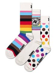 Happy Socks Skarpety (3 pary) ze wzorem rozmiar: 36-40. Skarpetki męskie Happy Socks, bez wzorów. Za 87.81 zł.