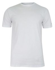 T-shirt Biały Gładki Bawełniany, Męski, Krótki Rękaw, U-neck -PAKO JEANS. Białe t-shirty męskie Pako Jeans, m, bez wzorów, z bawełny, bez kołnierzyka. Za 67.00 zł.