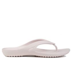 Japonki damskie sportowe Crocs KADEE II FLIP. Czerwone klapki damskie Crocs, bez wzorów, bez obcasa. W wyprzedaży za 99.00 zł.