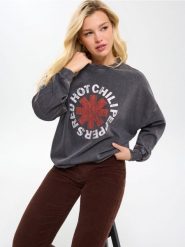 Bluza crewneck Red Hot Chili Peppers - szary. Szare bluzy bez kaptura damskie Sinsay, l. Za 79.99 zł.