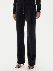 Juicy Couture Spodnie dresowe Christine JCWBJ225311 Czarny Flared Leg. Czarne spodnie dresowe damskie Juicy Couture, xl, bez wzorów, z dresówki. Za 399.99 zł.