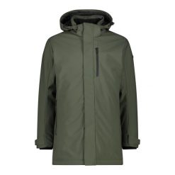 Parka softshell CMP. Niebieskie kurtki softshell damskie CMP, na zimę, bez wzorów, z materiału. Za 755.35 zł.