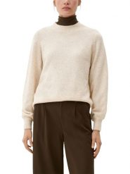 S.Oliver Sweter w kolorze beżowym rozmiar: 42. Brązowe swetry klasyczne damskie S.Oliver, s, bez kołnierzyka. Za 47.71 zł.