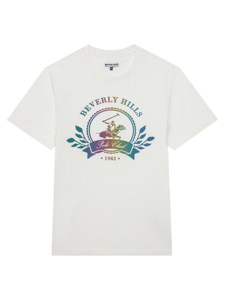 Beverly Hills Polo Club T-Shirt W126-BHBTS-1055-01X Biały Regular Fit. Białe t-shirty chłopięce Beverly Hills Polo Club, bez wzorów, z bawełny, bez ramiączek. Za 59.99 zł.