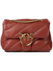 Pinko Skórzana torebka w kolorze jasnobrązowym - 22 x 15 x 10 cm rozmiar: onesize. Brązowe torebki klasyczne damskie Pinko, bez wzorów, z materiału, pikowane, bez dodatków. Za 878.53 zł.