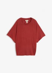 T-shirt z mieszanki wiskozy. Zielone t-shirty damskie bonprix, bez wzorów, z wiskozy, bez kołnierzyka. Za 64.99 zł.