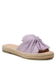 DeeZee Espadryle WSS990-101 Fioletowy. Fioletowe espadryle damskie DeeZee, bez wzorów, z materiału, bez obcasa. Za 61.99 zł.