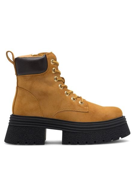 Jenny Fairy Trapery Roseline HY5302-1 Brązowy. Brązowe trapery damskie Jenny Fairy, z syntetyku, bez obcasa. Za 139.99 zł.