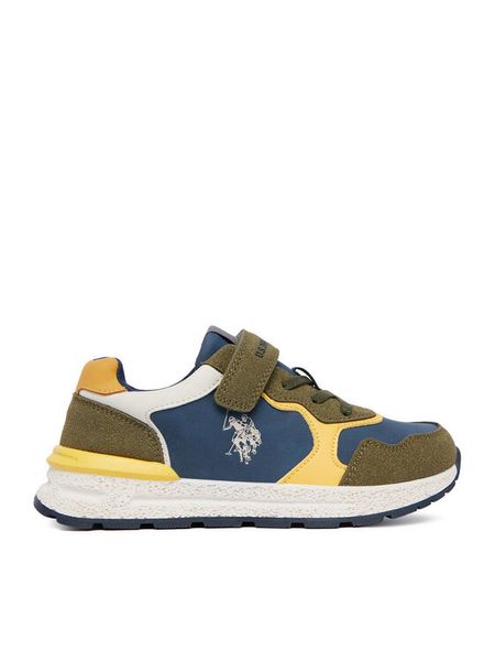 U.S. Polo Assn. Sneakersy EO-MAGIC001K/GY1 Khaki. Brązowe buty sportowe chłopięce U.S. Polo Assn., bez wzorów, ze skóry, bez zapięcia. Za 199.99 zł.