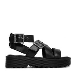 Sandały G-Star Raw. Czarne sandały damskie G-Star Raw, bez wzorów, bez obcasa, na płaskiej podeszwie. Za 269.99 zł.