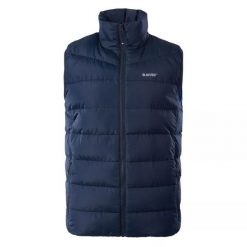Kamizelka bezrękawnik męski Hi-Tec Sanis - granatowa, Rozmiar XXXL. Brązowe kamizelki męskie Hi-tec, m. Za 139.99 zł.