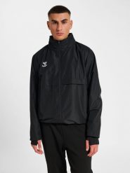 Wodoodporna kurtka typu shell Hummel GO. Czarne kurtki męskie HUMMEL, xl, bez wzorów, z poliamidu, sportowe, bez kaptura. Za 348.00 zł.