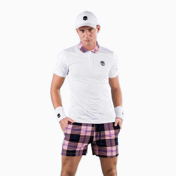 Koszulka polo tenisowa męska HYDROGEN Tartan Zipped Tech Polo white T00518E83. Białe koszulki polo męskie HYDROGEN, m, bez wzorów, z elastanu, bez ramiączek. Za 249.99 zł.